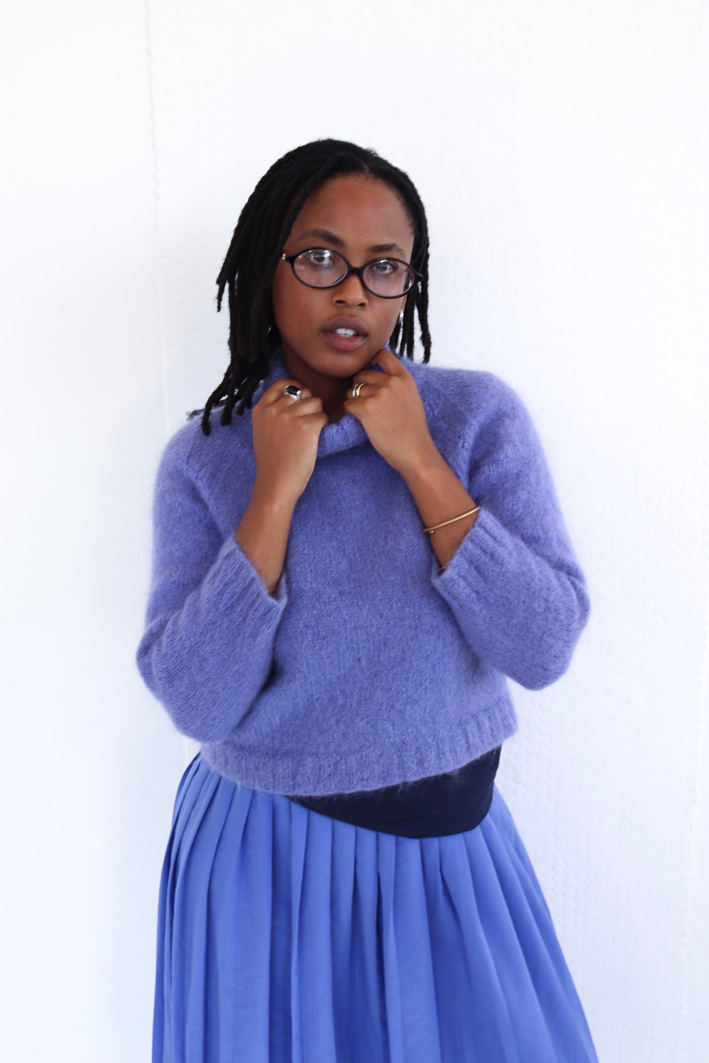 Purple Mohair Knit