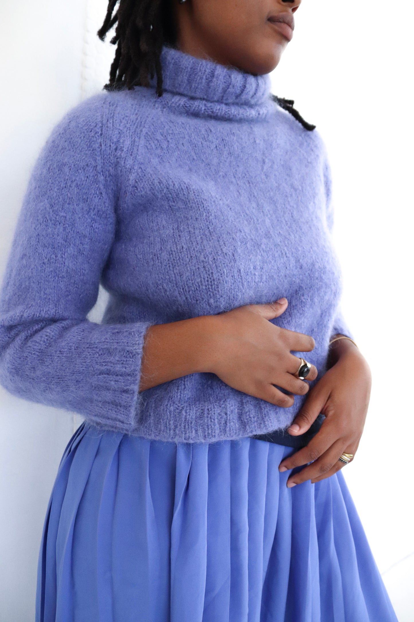 Purple Mohair Knit