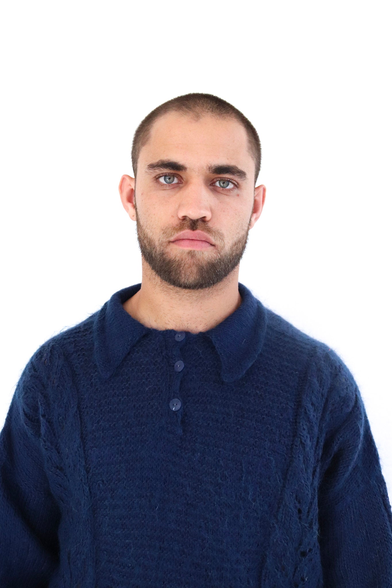 Navy Mohair Jersey