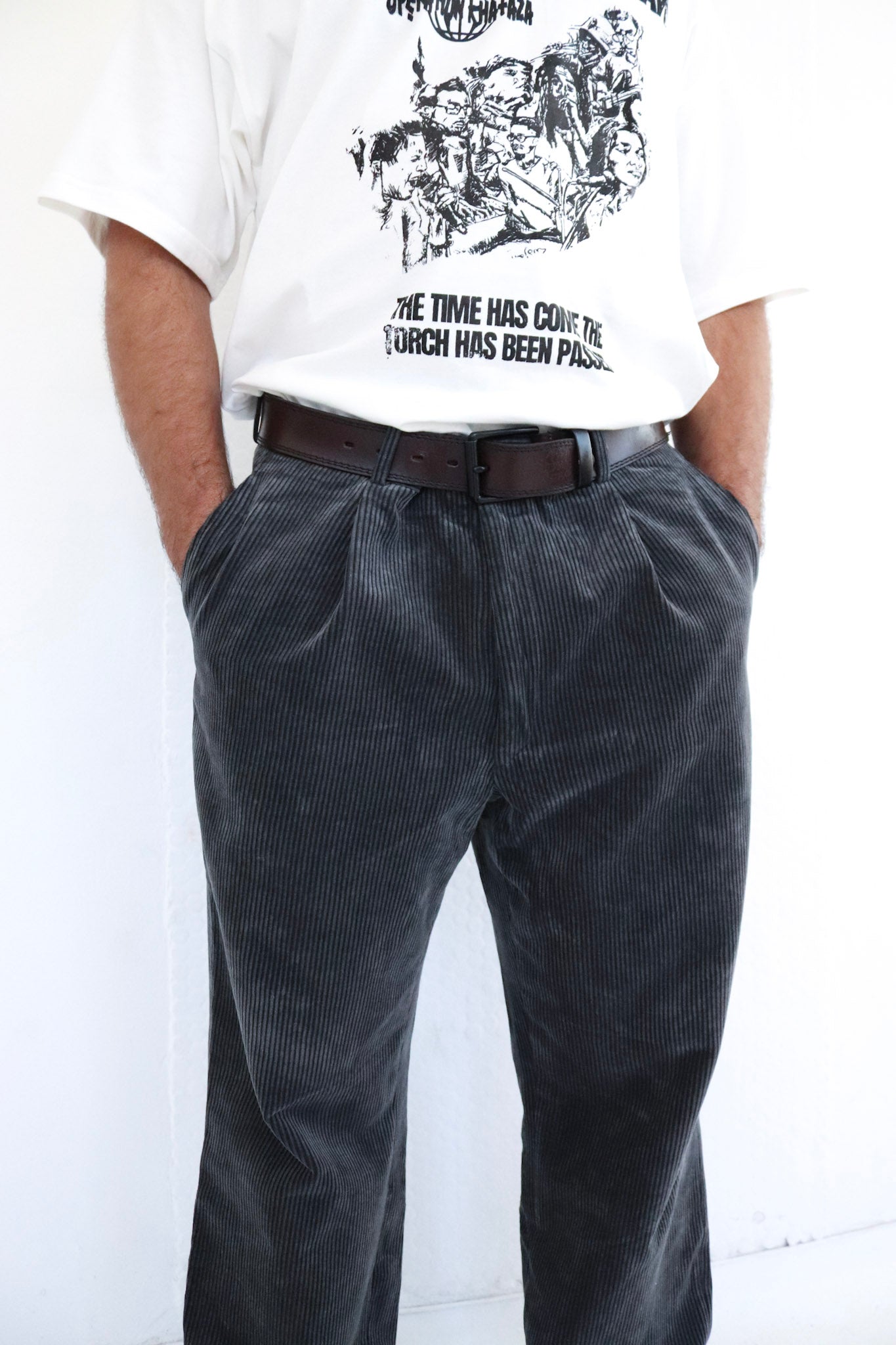 Grey Corduroy Pants
