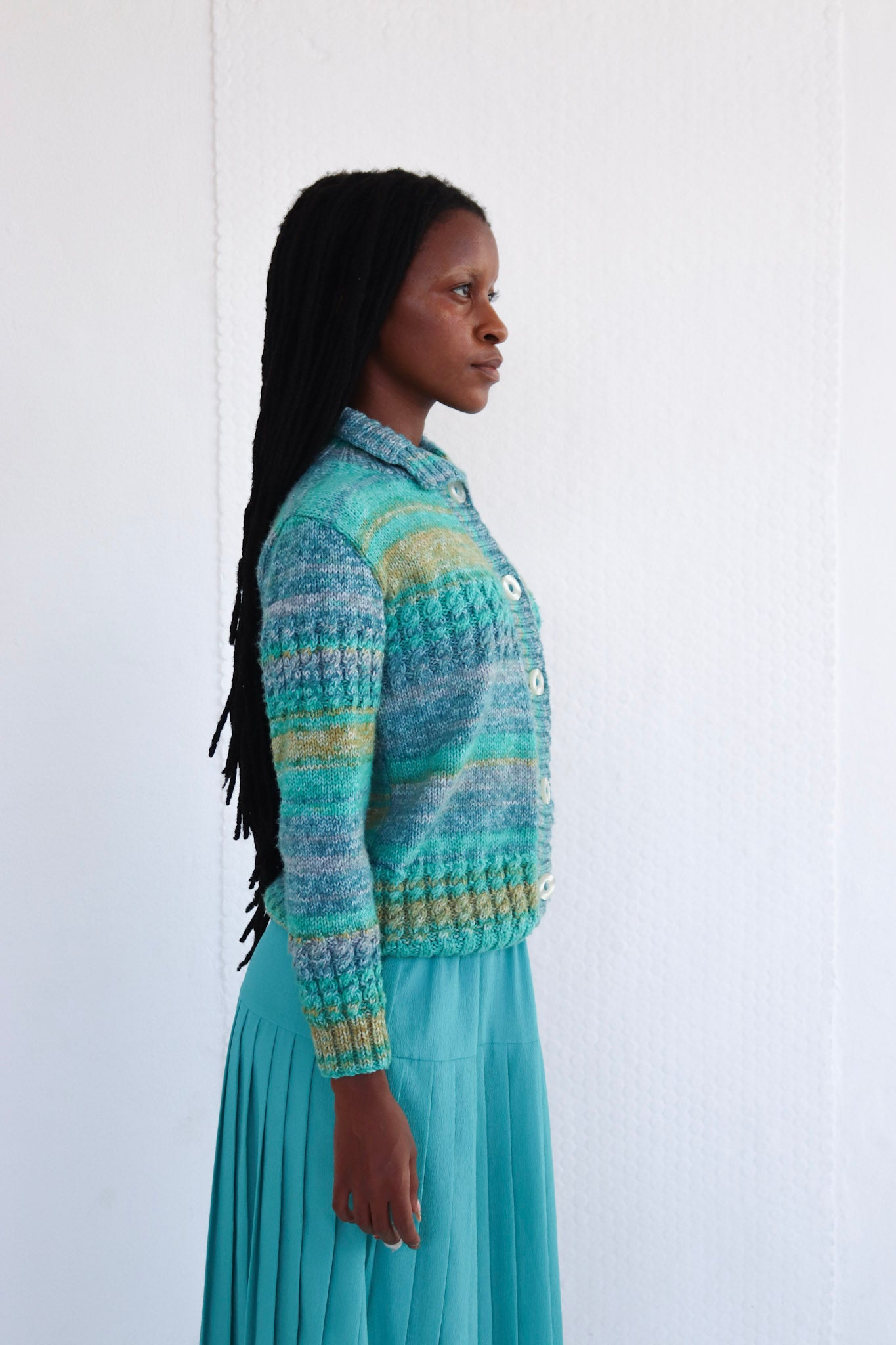 Green Chunky Cardigan