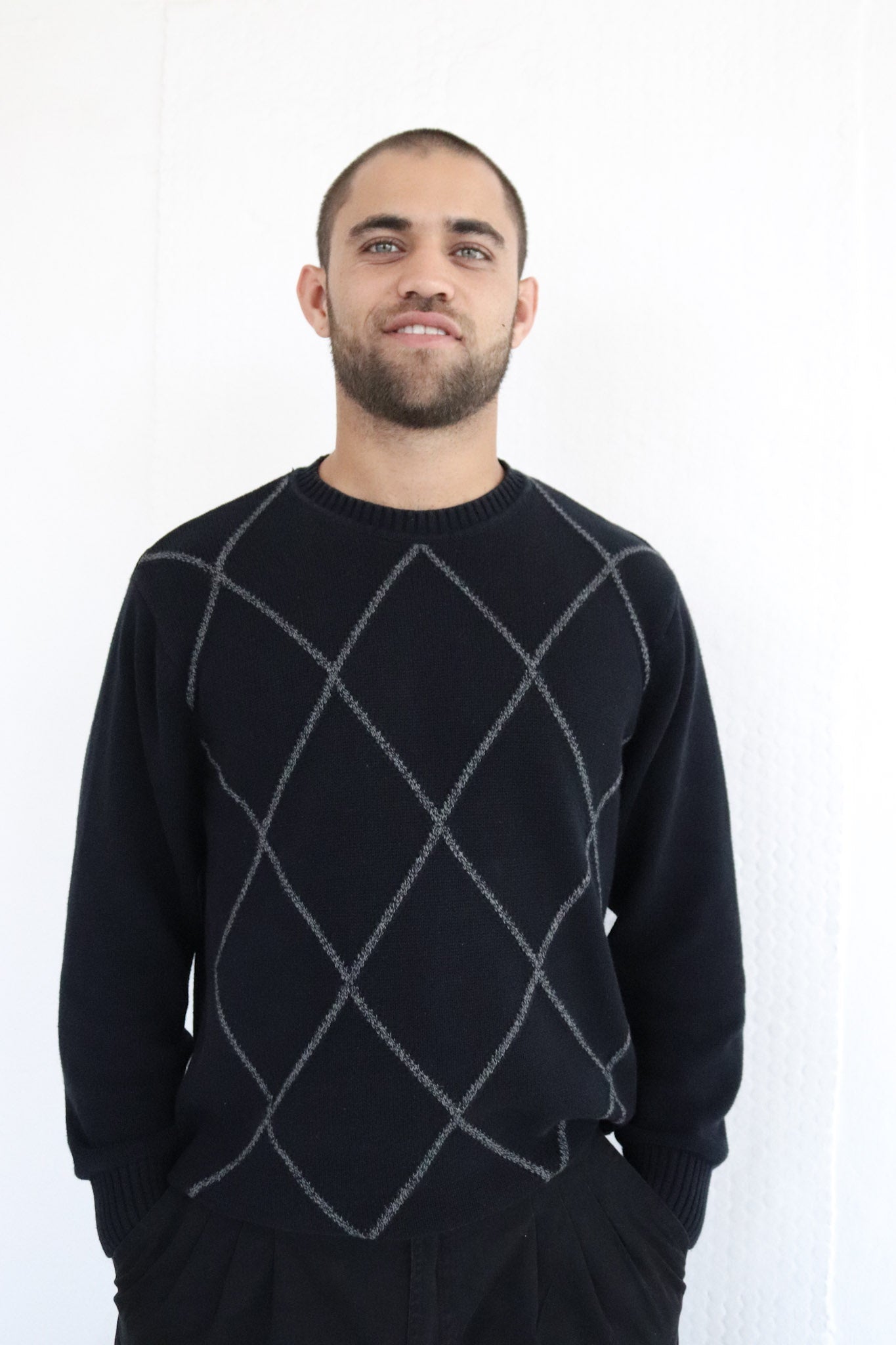 Black Argyle Jersey