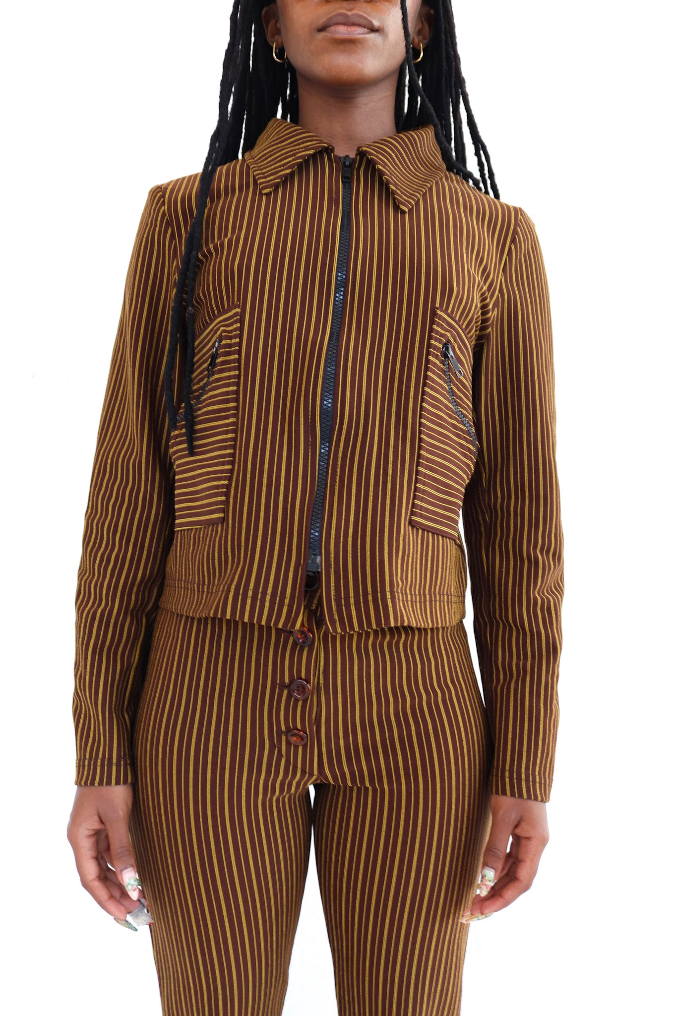 Pinstripe Pants Set