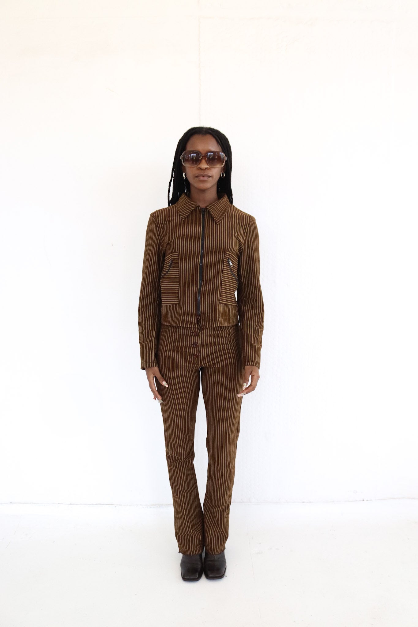 Pinstripe Pants Set