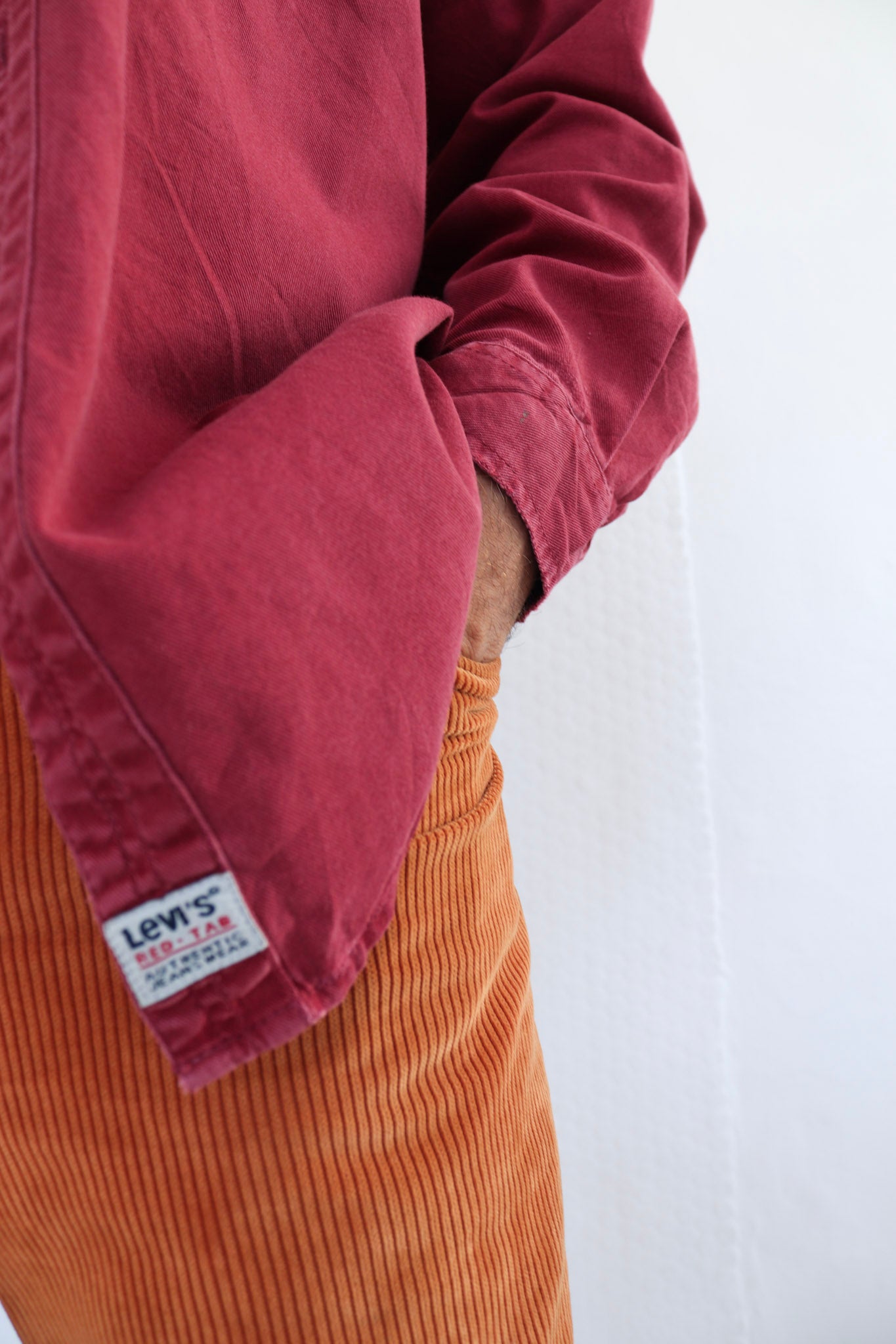 Maroon Levis Cotton Shirt