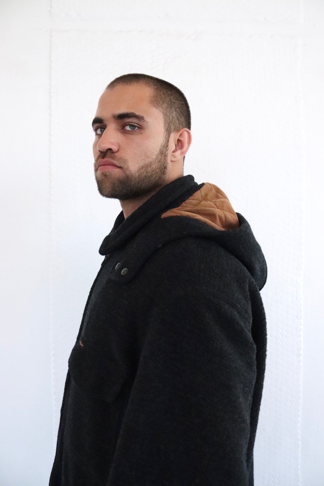 Grey Marlboro Classics Wool Coat