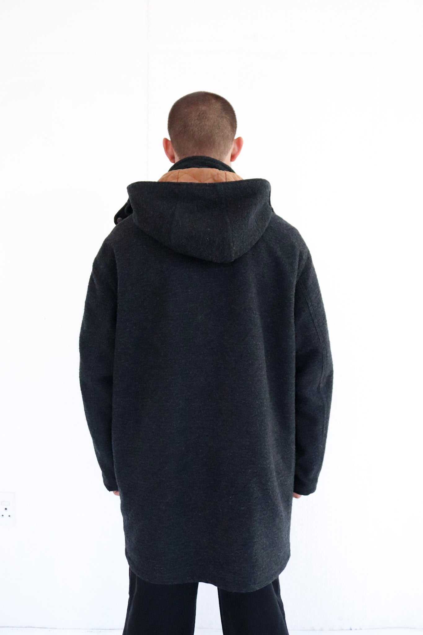 Grey Marlboro Classics Wool Coat