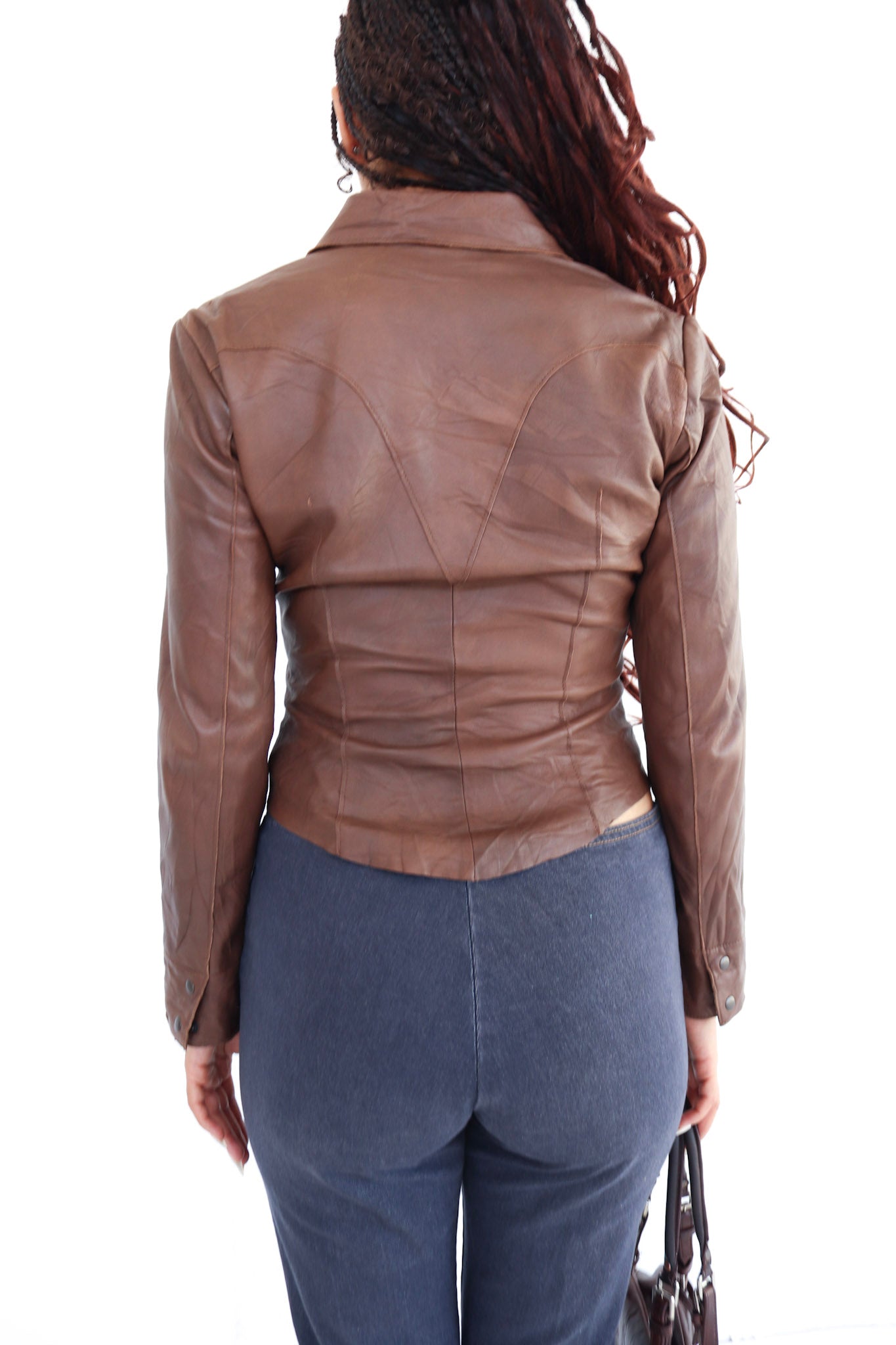Brown Leather Shirt
