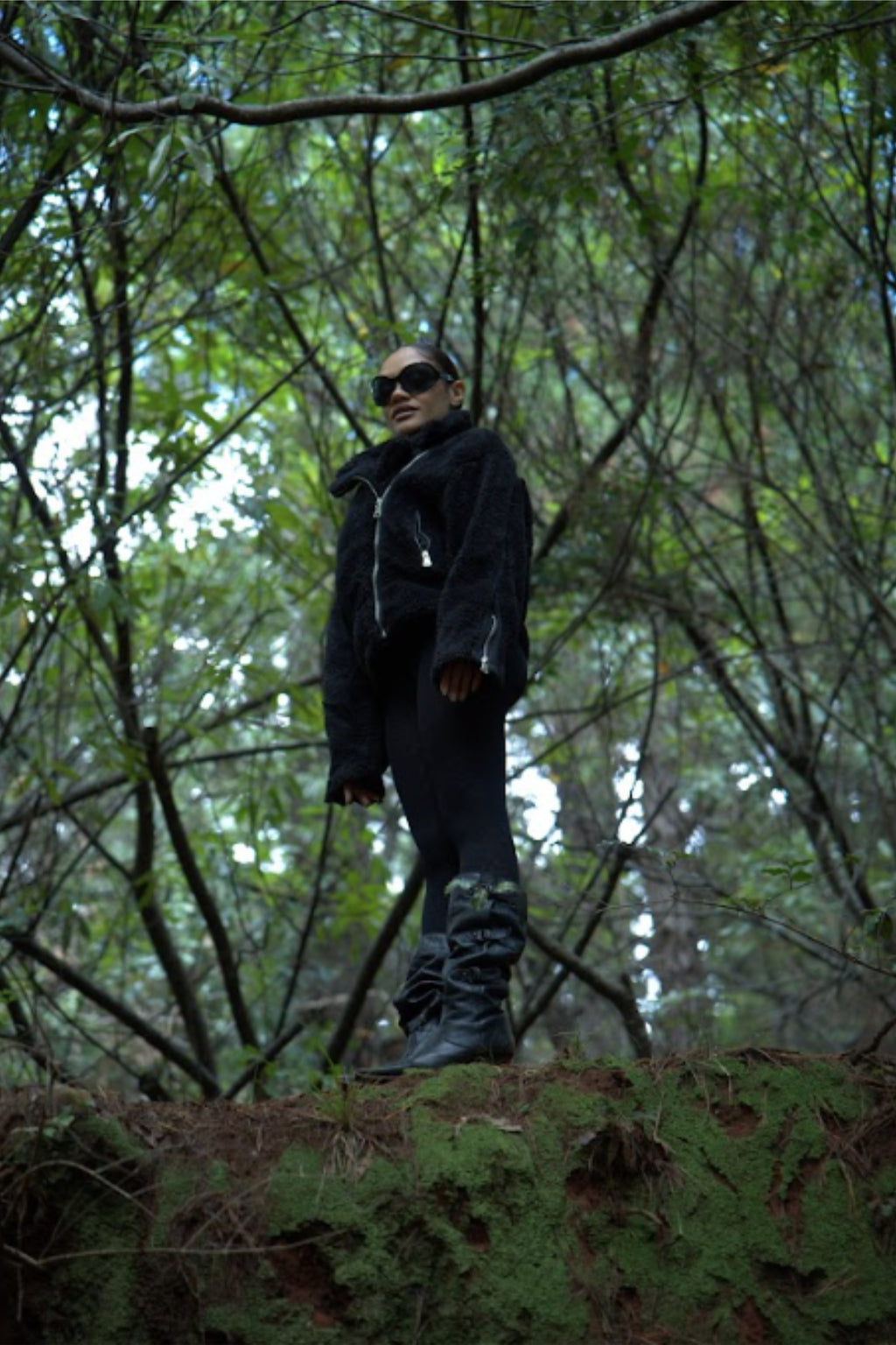 Black Fleece Zip Jacket