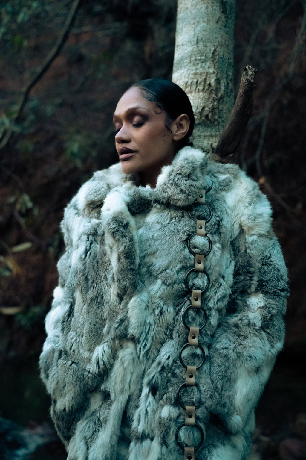Genuine Fur Statement Jacket