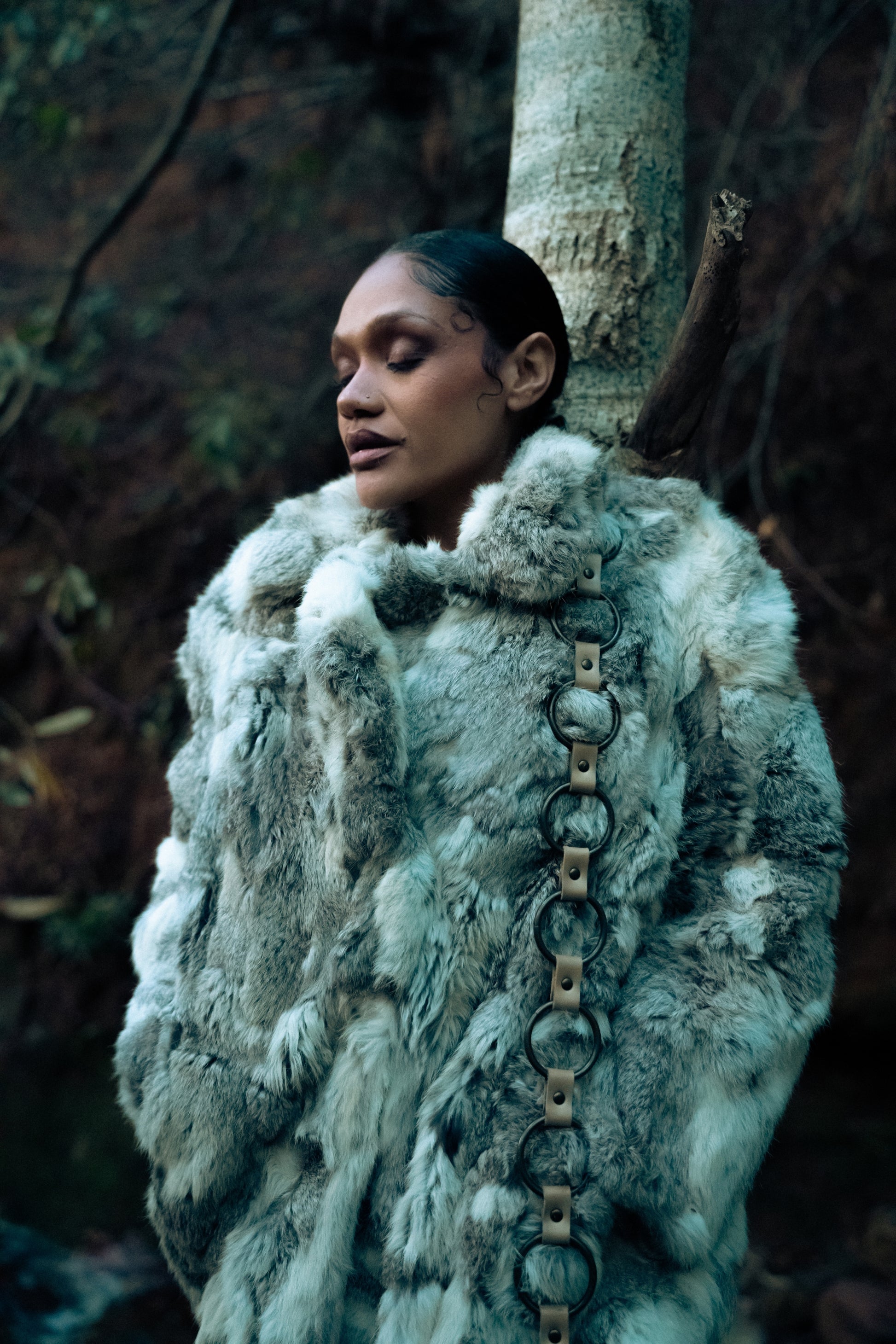 Genuine Fur Statement Jacket