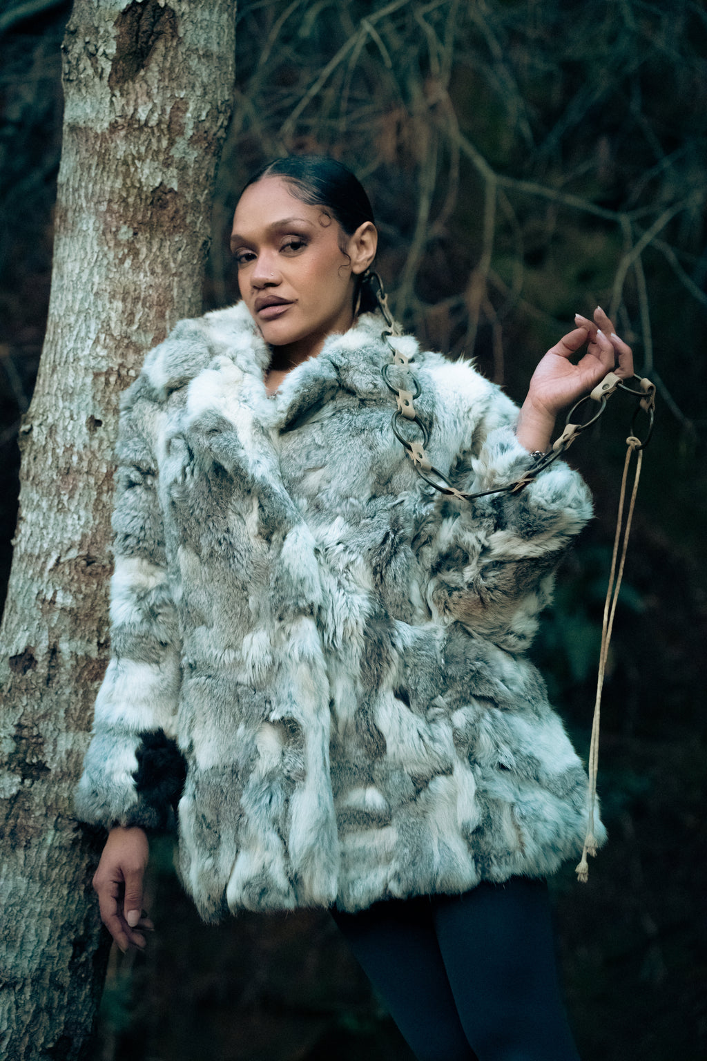 Genuine Fur Statement Jacket