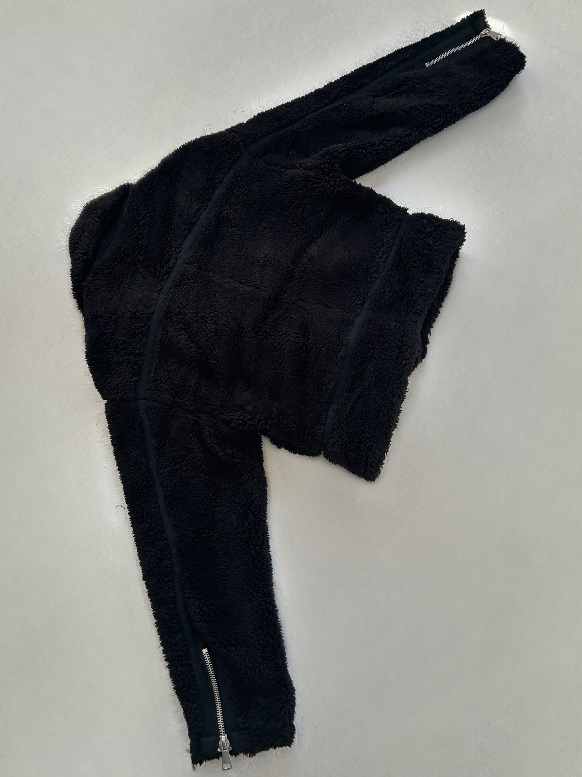Black Fleece Zip Jacket