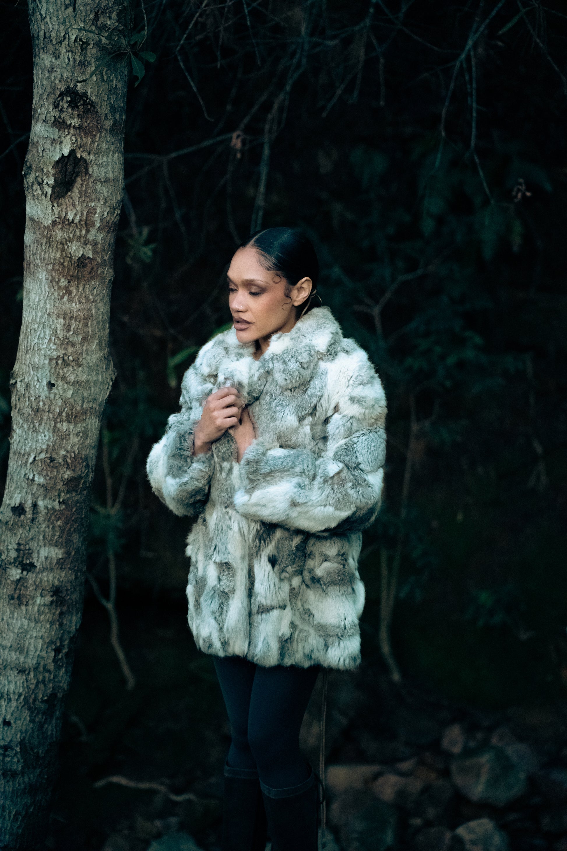 Genuine Fur Statement Jacket