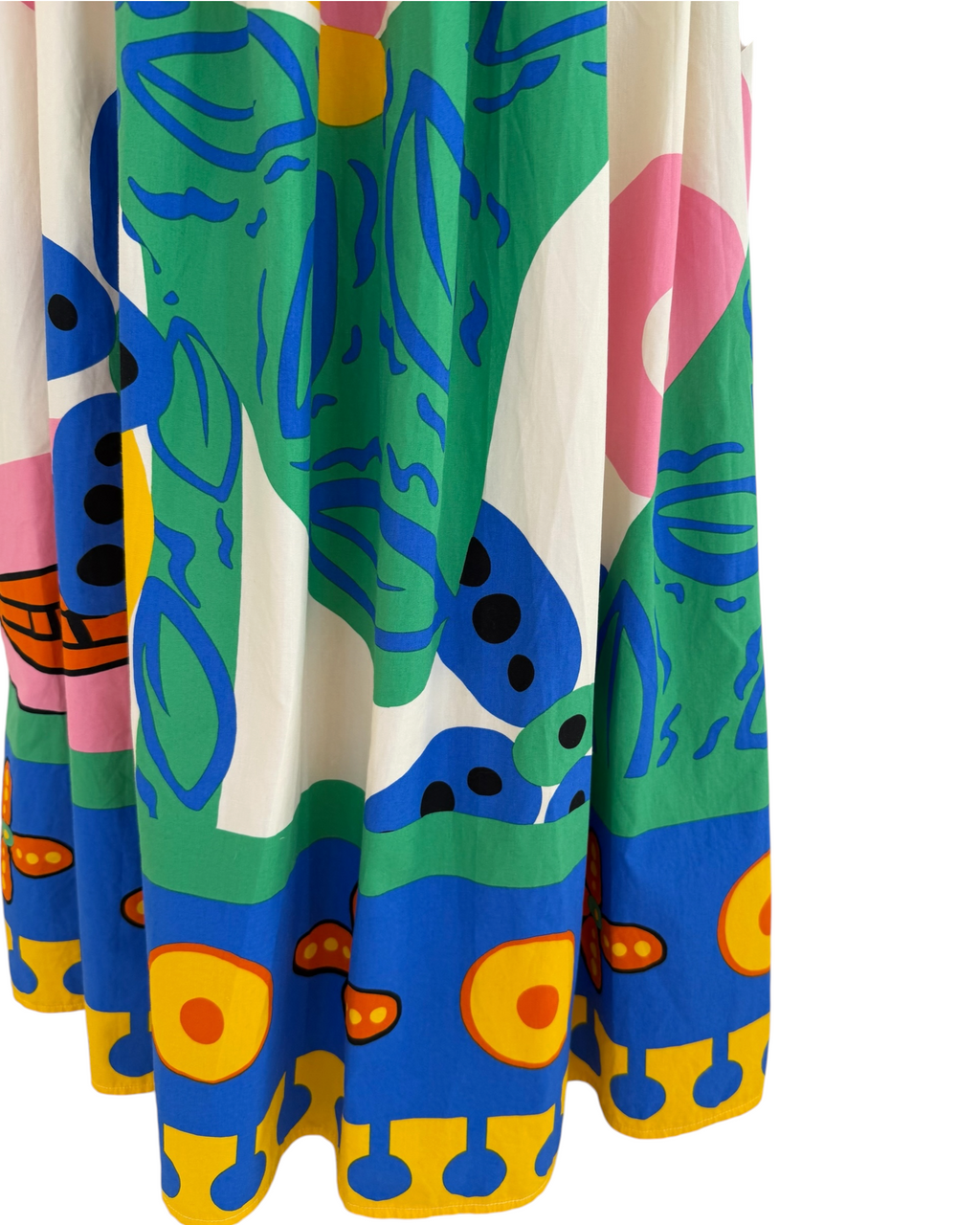 Abstract Print Maxi Dress