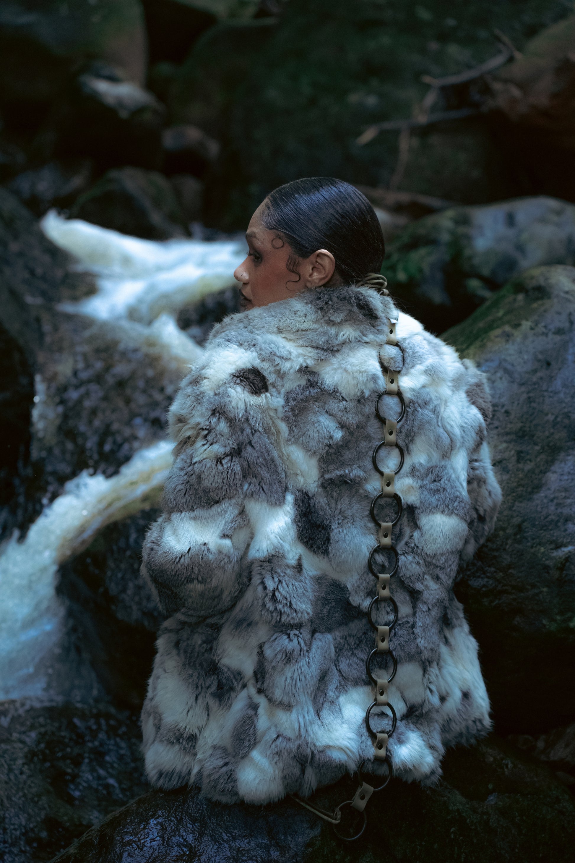 Genuine Fur Statement Jacket