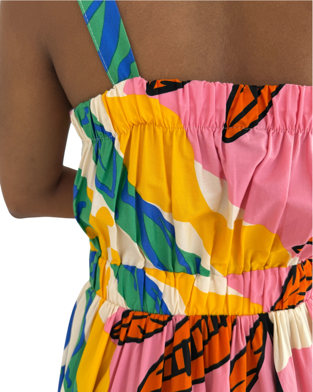 Abstract Print Maxi Dress