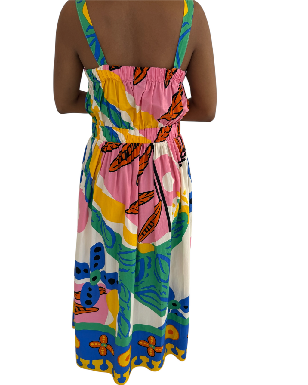 Abstract Print Maxi Dress