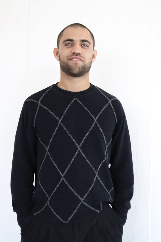 Black Argyle Jersey