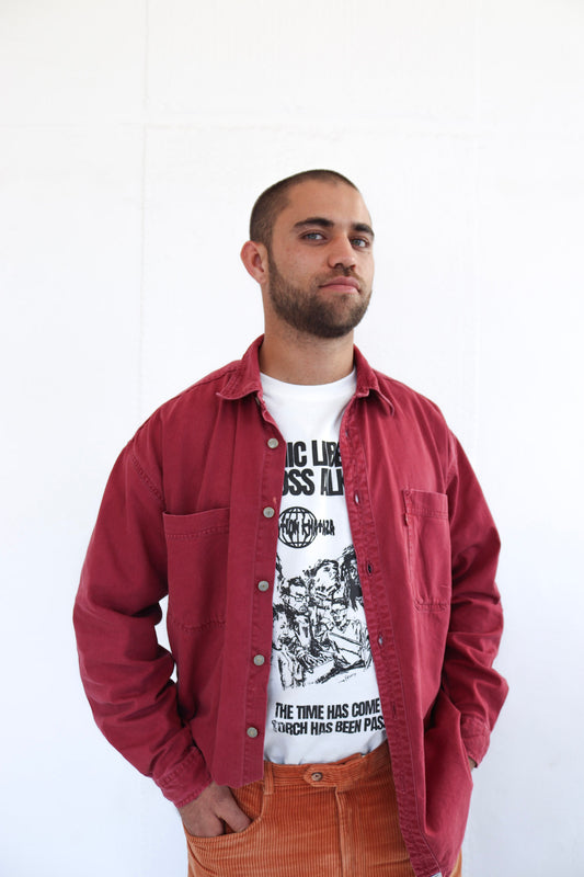 Maroon Levis Cotton Shirt