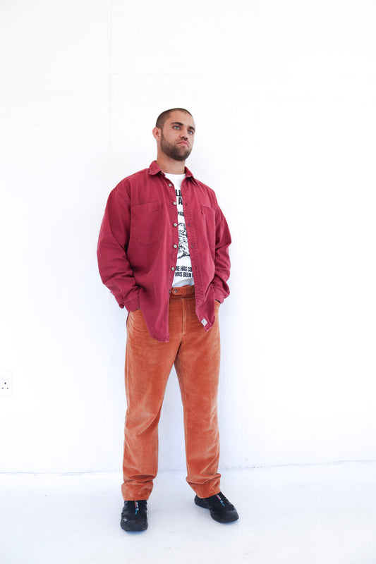 Orange Corduroy Pants