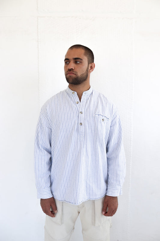 Blue Stripe Long Sleeve Shirt